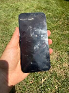 iphone 12 pro max 128gb unlocked cracked rear glass